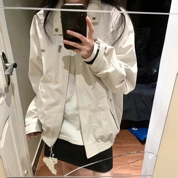 Coat Women's Autumn 2024 New Loose Casual Design Sense Niche Retro Couple's Work Jacket Trendy Top