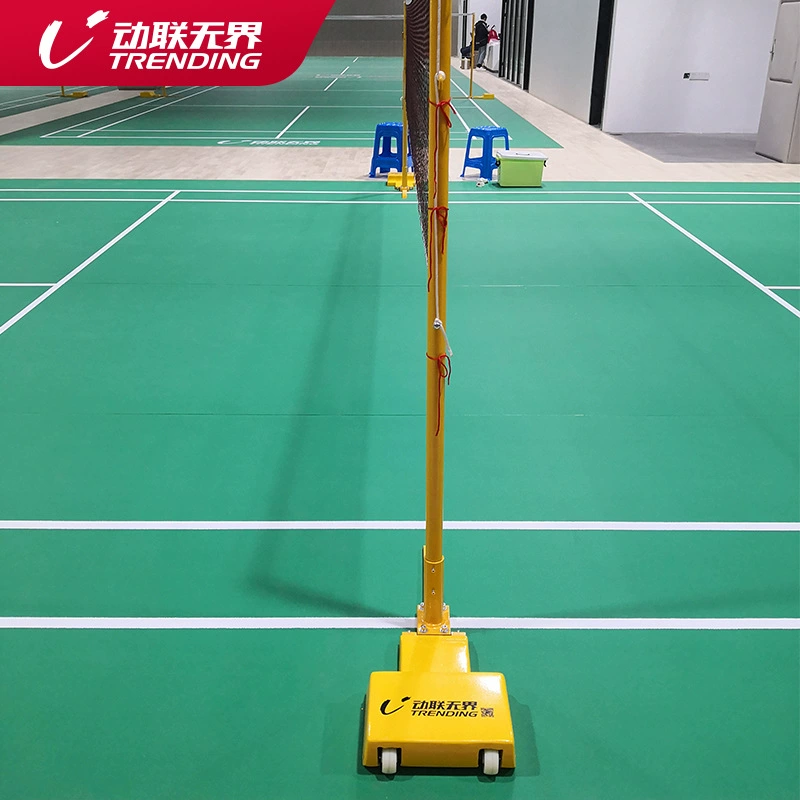 Непреодолимая стойка для бадминтона Donglian, стойка для волейбольной сетки, полностью чугунная рама, стандартная мобильная стальная стойка для сетки, предназначенная для соревнований.