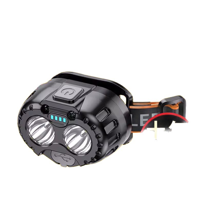 Nuevo LED inducción luz de luz recargable super brillante cabeza de pesca nocturna lámpara de mina al aire libre al por mayor