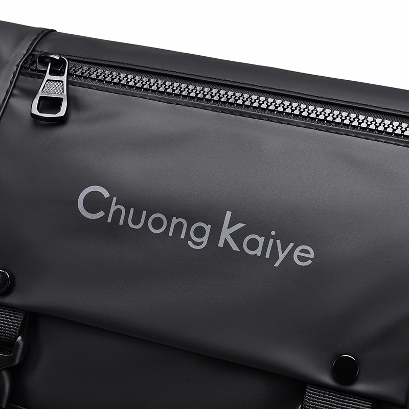 Chuongkaiye nuevo bolso de mensajero de los hombres multi-funcional impermeable bolso de hombro iPad moda marca crossbody bolso de la motocicleta