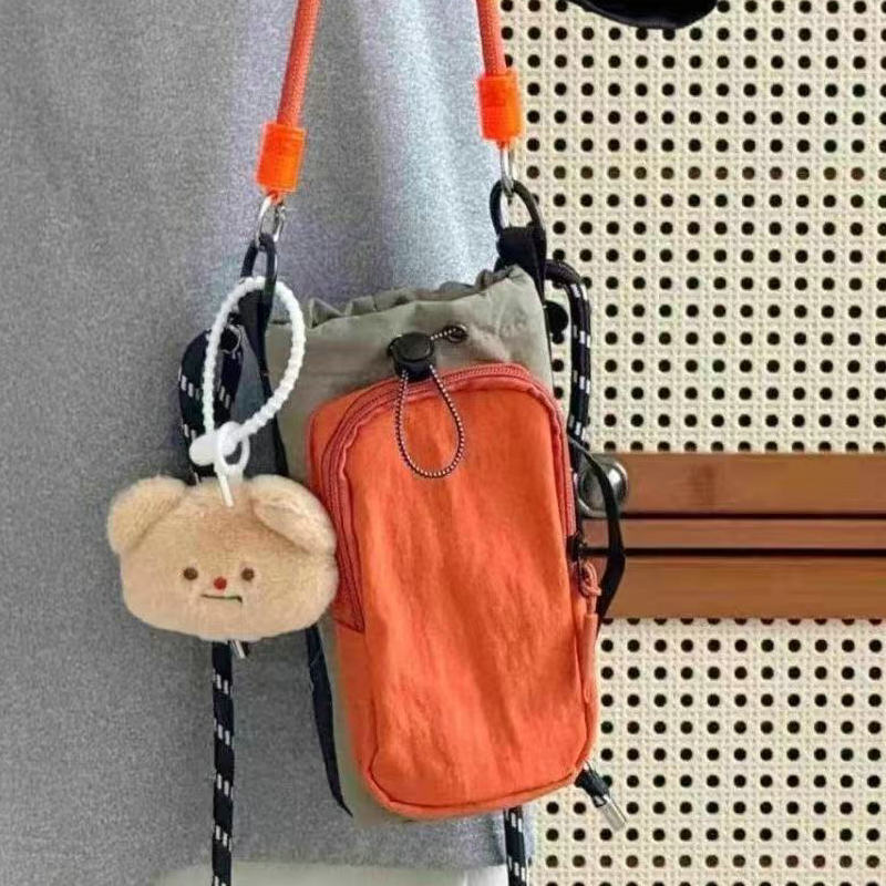 Outdoor Sports Lightweight Quick-Drying Water Cup Bag Women's Simple Small Shoulder Bag Casual Change Earphones Mobile Phone Small Square Bag