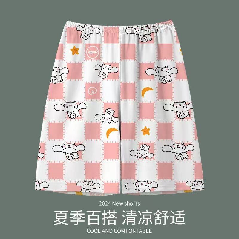 Foreign Trade Cross-Border Influencer Live-Stream Plus-Size Sleep Shorts for Women, Summer Loose Casual Cartoon Cute Pajamas Loungewear Foreign Trade Cross-Border Influencer Live-Stream Plus-Size Sleep Shorts for Women, Summer Loose Casual Cartoon Cute Pajamas Loungewear