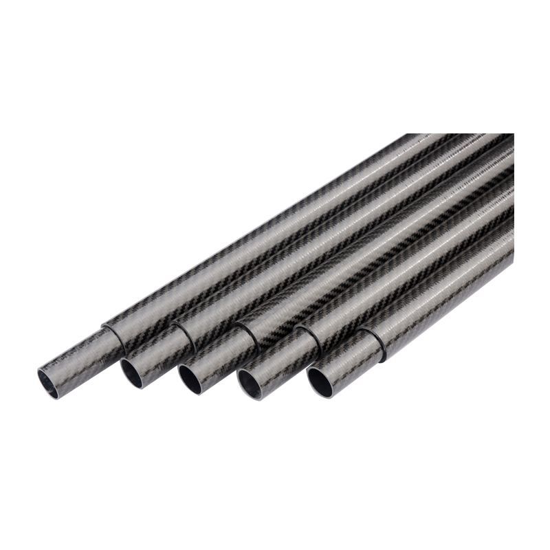 生产厂家碳纤维方管圆管亮面黑色3k碳纤维管高强度斜纹碳纤维管材