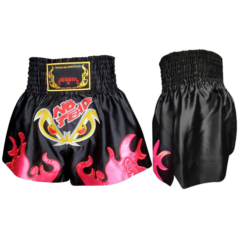 Clearance Jiuduanlong Children's Adult Muay Thai Boxing MMA Sanda Shorts Fighting Wushu Sanda Suit