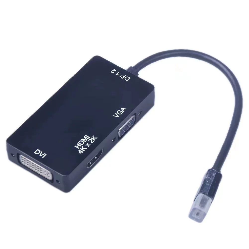 Мини-адаптер DP к HDMI VGA DVI конвертер DP три-в-одном ноутбука мини Lightning ротор 4K