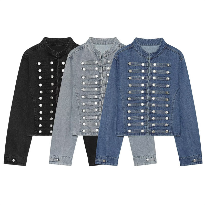 Cross-border AliExpress Bestseller 2026 Spring New Women's Slim-Fit Slimming Denim Jacket 0695074