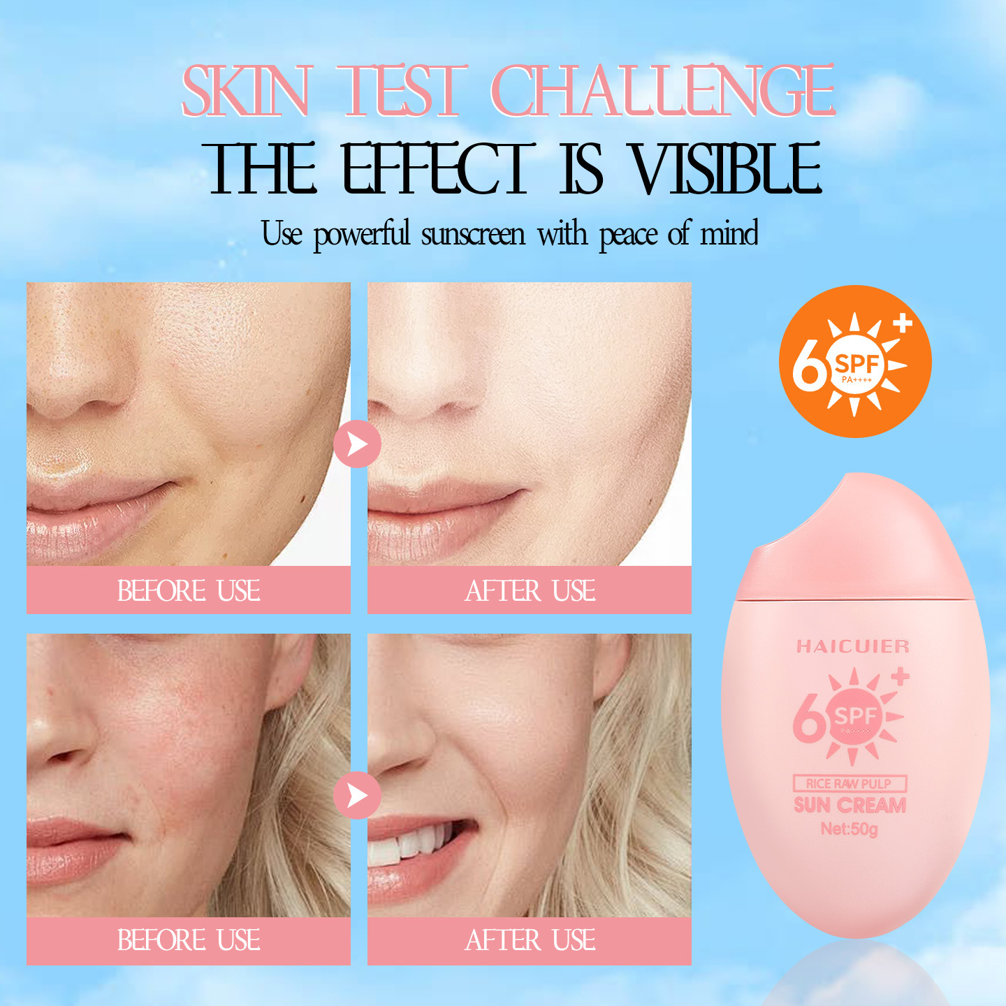 Transfronterizos spot verano protector solar hidratante impermeable UV protector solar SPF50 + PA + + + image 4