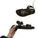 2024F New Dragon Year Selection Happy Yigou Women's New Printed Metal Velcro Sandals