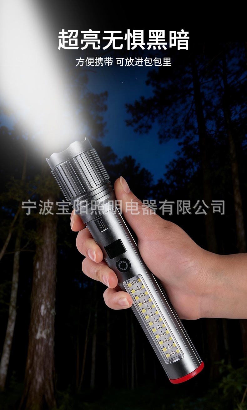 Super Bright Flashlight, Multi-Functional Flashlight, Aluminum Alloy, Ultra-Long Battery Life, High-Power White Laser, Strong Light, Long-Range Projection