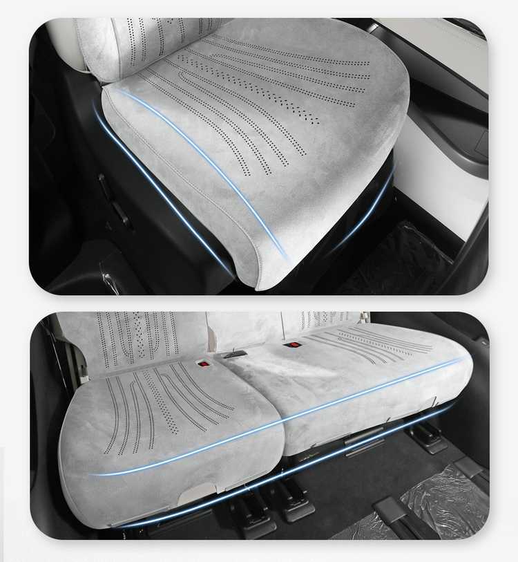 Seat Cushion for DENZA D9 2025 2026 Universal Four Seasons Breathable Suede Seat Cover