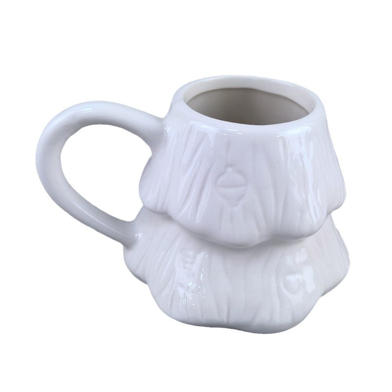 Regalos de Navidad cerámica DIY árbol de Navidad forma taza pintada taza de agua potable taza de leche taza de agua