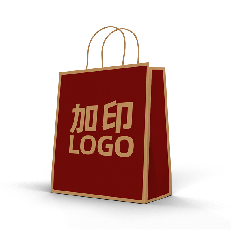 Spot kraft bolsa de papel tienda de ropa bolsa de embalaje de regalo publicidad personalizada bolsa de compras logotipo personalizado imprimible