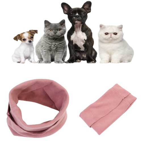 Pet Ear Hood Noise Reducing High Elastic Soft Warm Pressure Relief Pet Ear Cover Hat Scarf Headwear Pet Supplies