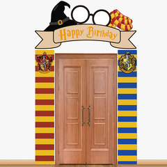 ハリー・ポッターのテーマHarry Potterパーティー装飾バナーのドアに背景布を掛けて写真を撮る道具が新しい