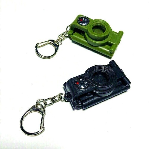 Jedi 4-in-1 Folding Telescope Flashlight Pocket Compass Mini Compact Portable Eight-fold Lens