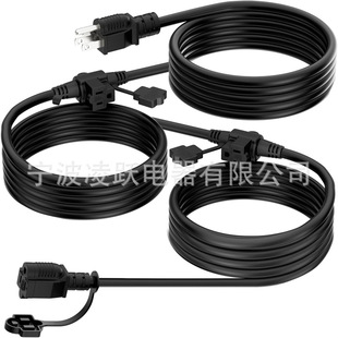 K Kasonic - Outdoor Extension Cord 25 Feet, Uniformly Spaced 3 Outlet Plug