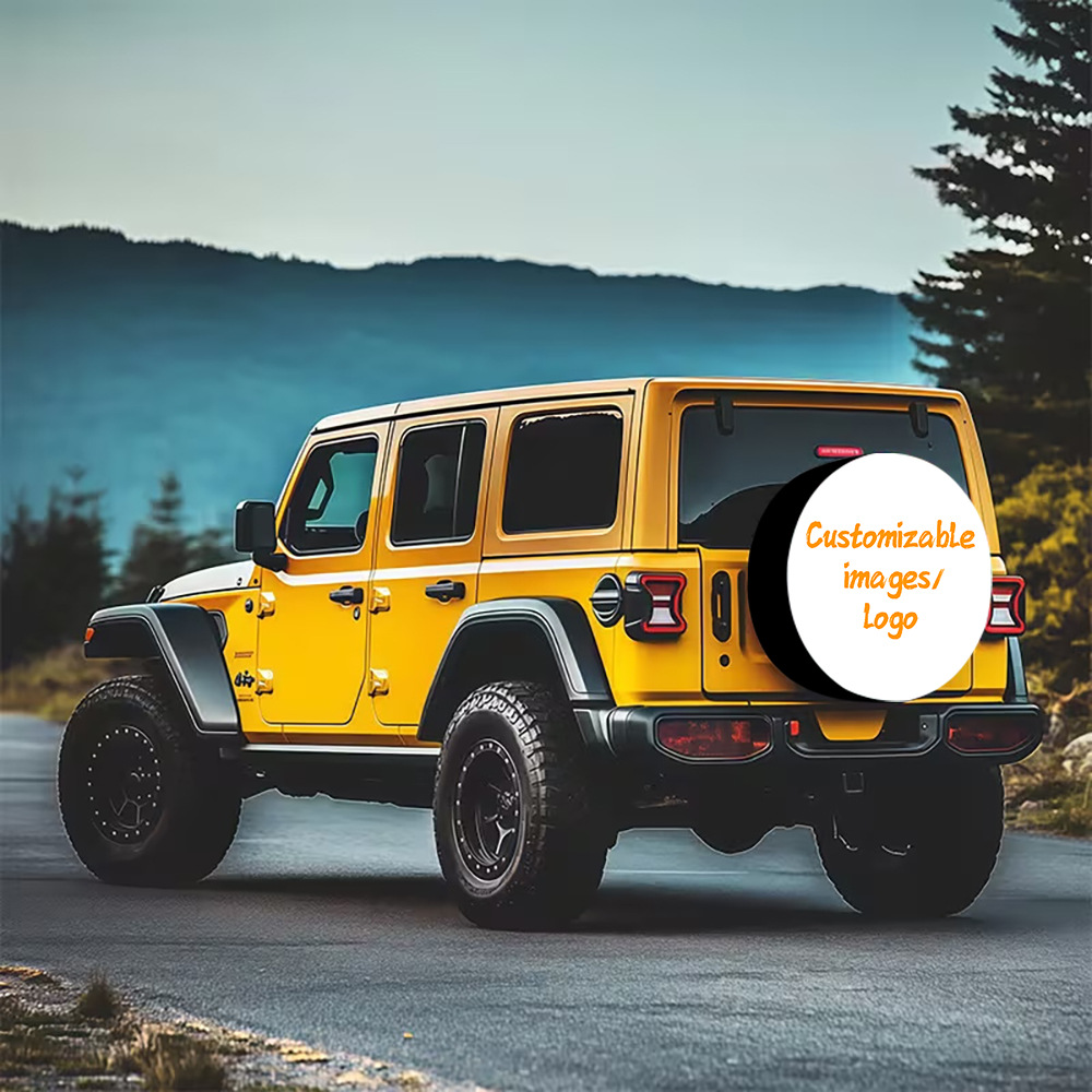 Cross-Border Jit Amazon Polyester Car Tire Cover Suitable for Outdoor Use, Universal for Suvs and Off-Road Vehicles, Easy to Disassemble and Assemble