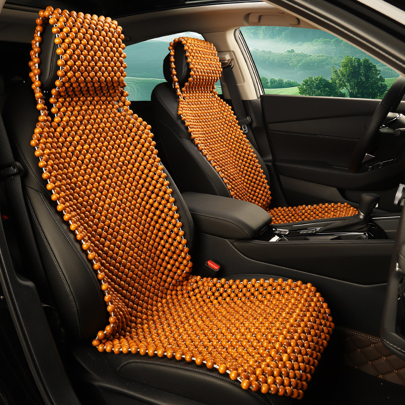 Qìchē – Cushion Breathable Massage Cool pad - orange-hooded-single-seat