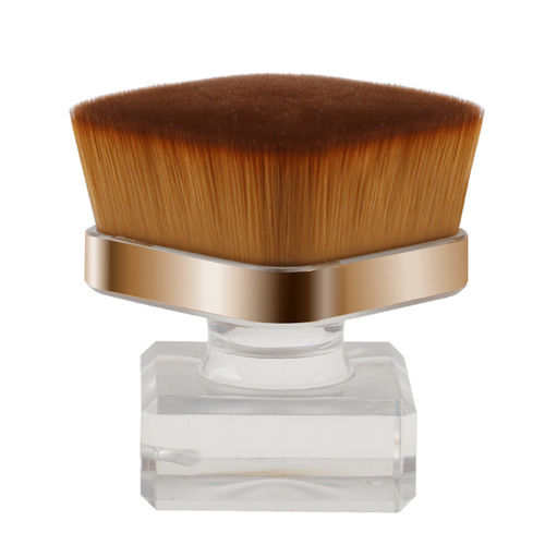 Angled New Single Handle Portable Square Head Foundation Brush Perfume Square Foundation Brush Makeup Tool
