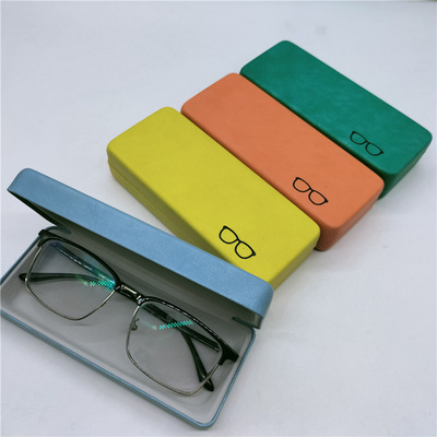 新河县新兴眼镜盒厂批发圆框大框抗压太阳镜和近视眼镜盒可印LOGO