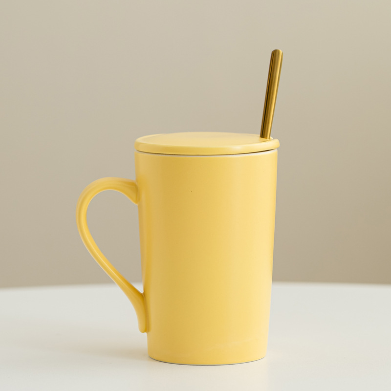 Esmalte mate taza de cerámica taza de macarón taza de agua inswind taza de café minimalista nórdica impresa