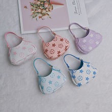 新款mini零钱包月牙老花口红包创意挂饰耳机包可爱钥匙扣包包挂件