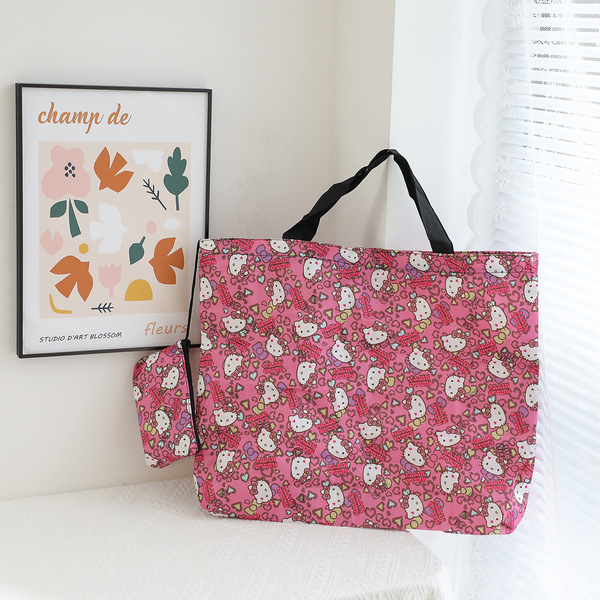 Cartoon handheld big shopping bag