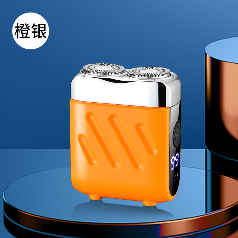 SQ6006 nueva mini afeitadora eléctrica de doble cabezal, afeitadora flotante portátil, interfaz de TYPE-C recargable