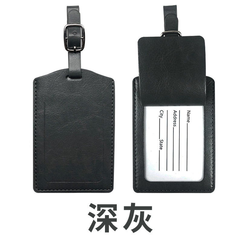 Traje de etiqueta de equipaje de cuero pu transfronterizo Clip de oro americano Hombres y mujeres Bolso de pasaporte de cuero universal Clip Correa pasaporte cubierta