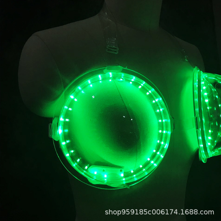 Bra iluminado LED para fiesta, bar o discoteca, accesorio de atmósfera, suministros para cócteles y vino