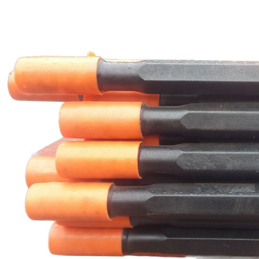 Guigang plataforma varilla de perforación multi-brazo para soportar tubería de perforación de túnel T38 / R32 varilla de perforación de perforación roscada
