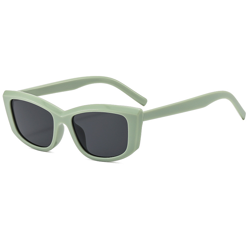 Eleganta cat-eye solglasögon för män och kvinnor oval båge_voghion.com