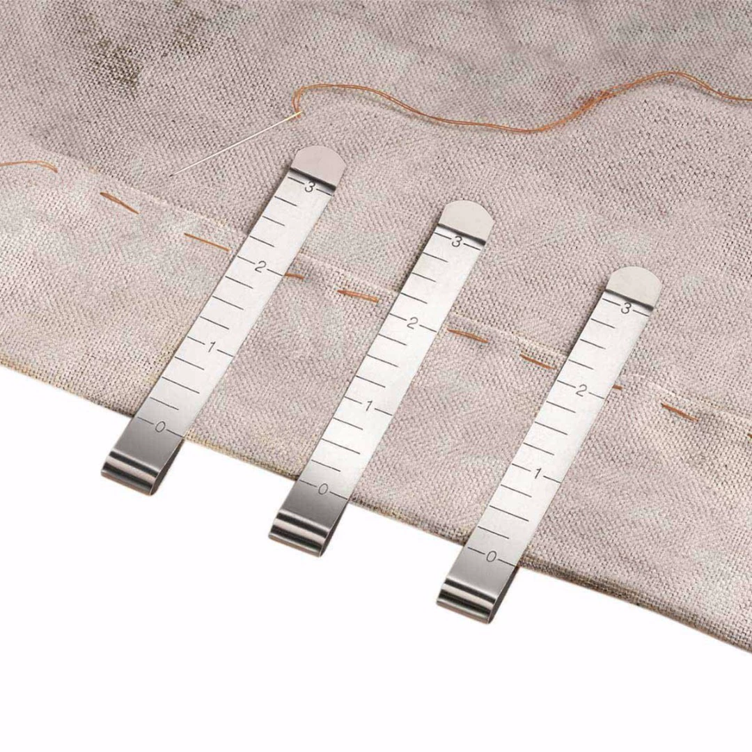 Металлический рулон для шитья боковой зажим для шитья 3 дюйма измерительная линейка стеганый зажим фиксированная линейка для шитья DIY