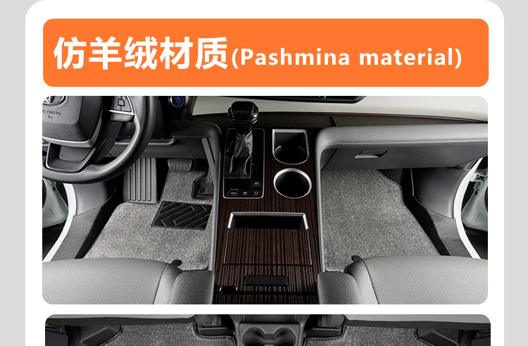 Suitable for Toyota Sienna Tpe Floor Mats, Seven-Seater Specific, Full Coverage, 21-25 Model Sienna Car Floor Mats