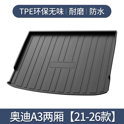 SuitAbLe for Audi A3 Trunk MAt CAr SuppLies A3L SedAn CAr Interior ModificAtion Accessories HAtchbAck Trunk MAt (Trunk Mat) - audi-a3-hatchback-21-26-models-only3d-three-dimensional-high-edge-10090