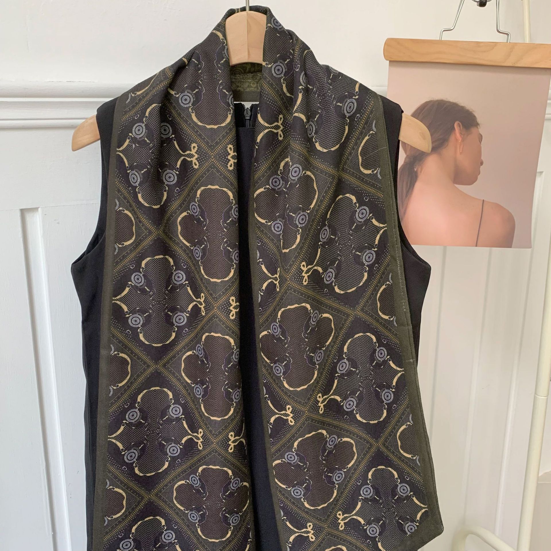 Pañuelo de seda, tira larga, sentido avanzado, nuevo estilo, bufanda pequeña para el cuello, pañuelo floral, cinturón de decoración literaria de todo fósforo pastoral femenino de verano