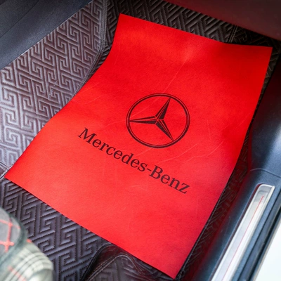 Universal Foot Pad, and 4S Shops, 50 Pieces, Guangzhou - 50-sheets-of-enlarged-4253-red-mercedes-benz-logos
