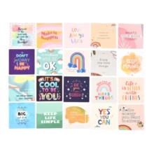 跨境压纹加厚鼓励卡 50张女性励志鼓励卡 Gril Affirmation Cards