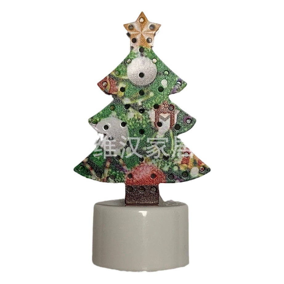 Vela Electrónica LED de Navidad de Hierro con Luz Cálida para Decoración de Noche image 1