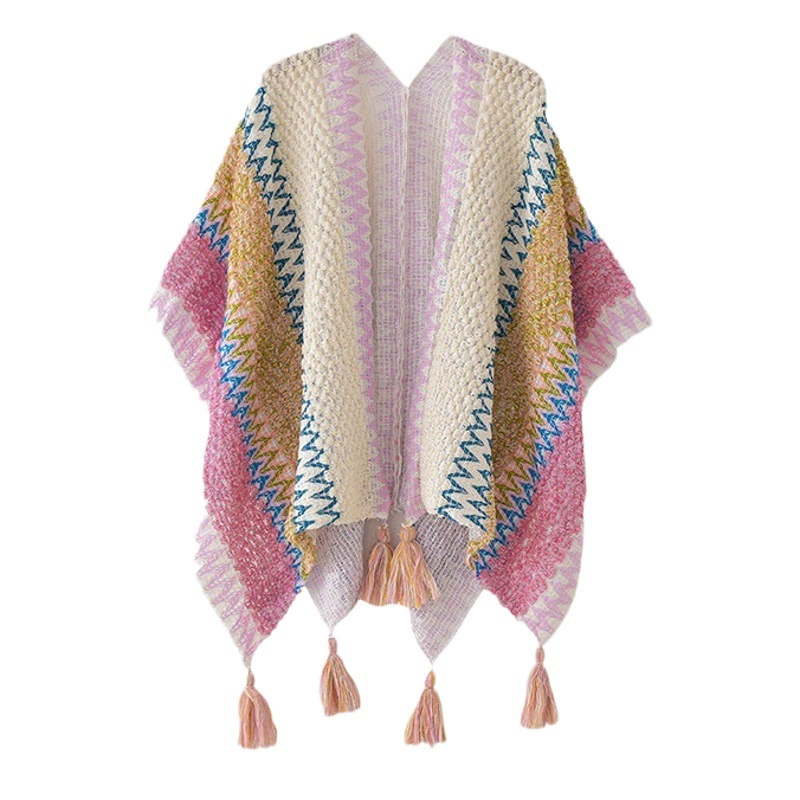 2025 новый платок национальный стиль Синьцзян-Тибет туризм носить Цинхай Юньнань плащ плащ женщина