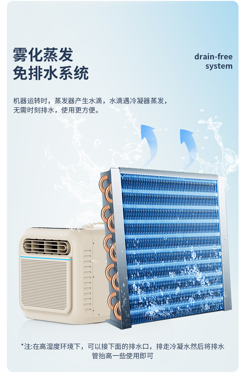 Cross-Border Camping Small Air Conditioner with Compressor Cooling for Outdoor Tents, Single-Tube Integrated Design Without External Unit, Mobile Car Air Conditioner