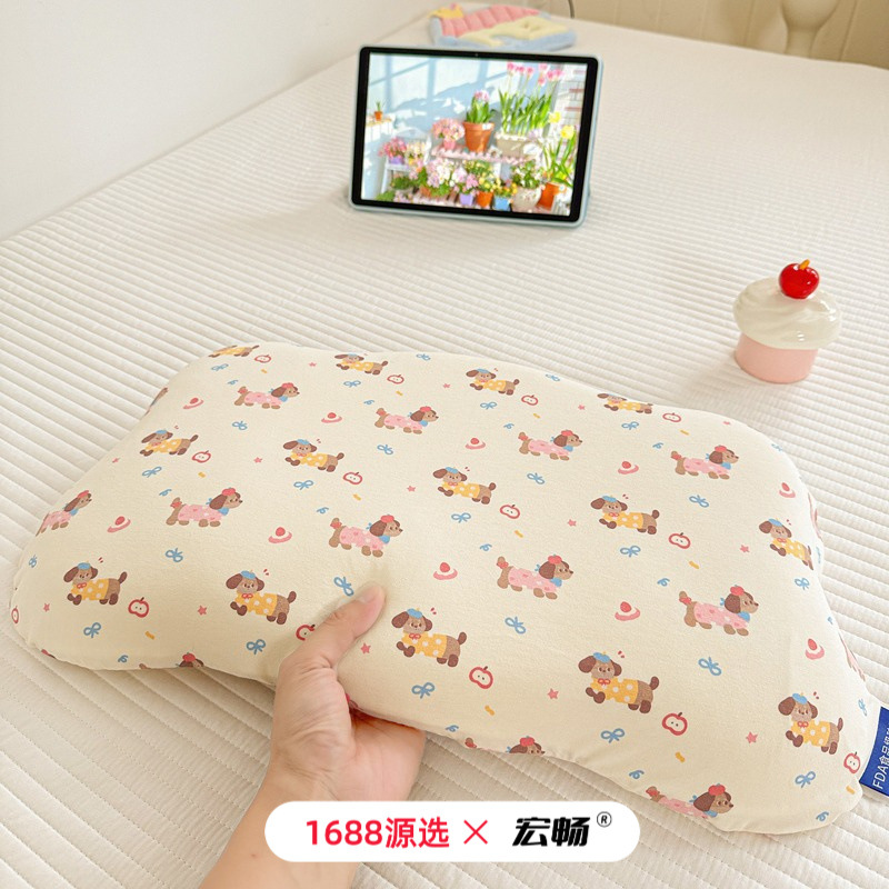 Classe A nube de silicona para niños jardín de infantes para estudiantes individuales almohada de cuello suave siesta almohada especial para dormir