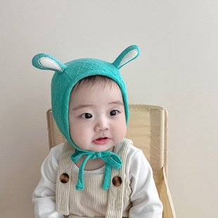 ins Baby Hat Cute Super Cute Autumn and Winter Ear Protection Cap for Boys and Girls Baby Spring and Autumn Newborn Cap Fetal Cap