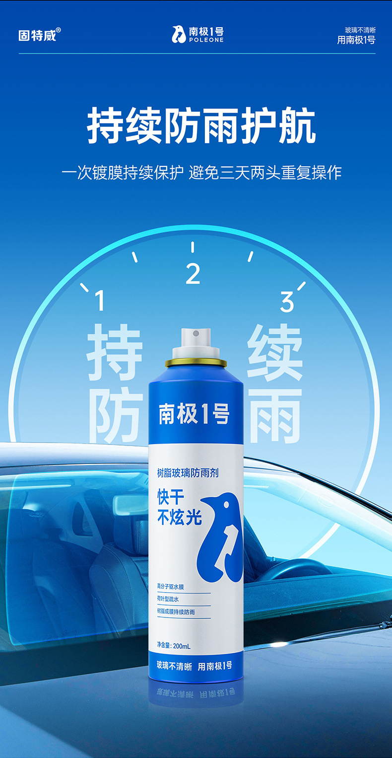 Goodway rainproof agent car windshield antifogging agent window long-term defogging spray rearview mirror water repellent