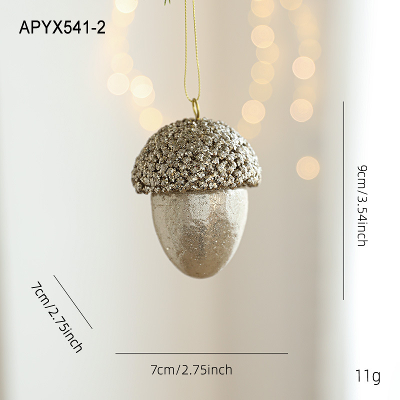 Nueva espuma de Navidad champagne colgante de sexo opuesto polvo brillante polvo adhesivo árbol de Navidad colgante decoración de colgante