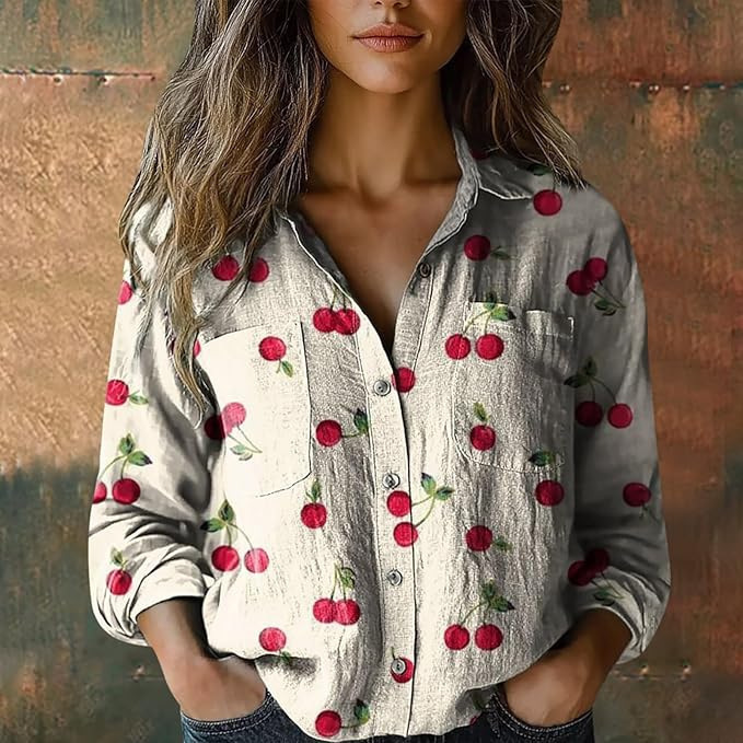 夏の新しいヨーロッパスタイルの3Dプリント抽象的なパターンの女性の長袖シャツは、写真のデザインで提供されます|undefined