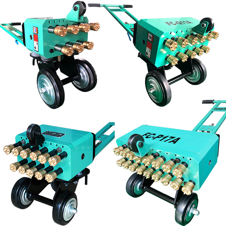 加强型11头凿毛机小型立式气动凿毛机 手持式凿毛机配带凿毛