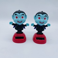 新品萬聖節小惡魔搖擺公仔 太陽能公仔汽車擺件兒童玩具禮物擺設