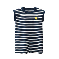 2024 Summer New Girls Dress Wholesale Children's Embroidered Baby Korean Style Striped Vest Dress One Piece Dropshipping