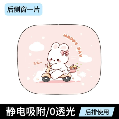 Sun shade – Direct Uv Rays - electrostatic-film-cycling-bunny-rear-row-leaflet